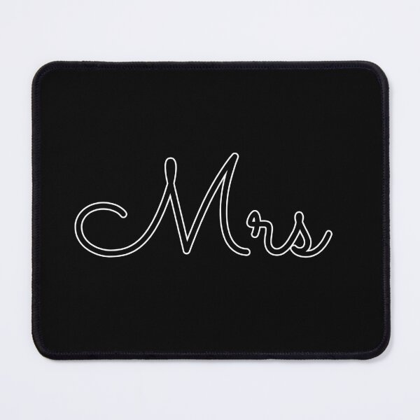 Item preview, Writing Mrs Name Label (Black) designed and sold by NormadWorld.