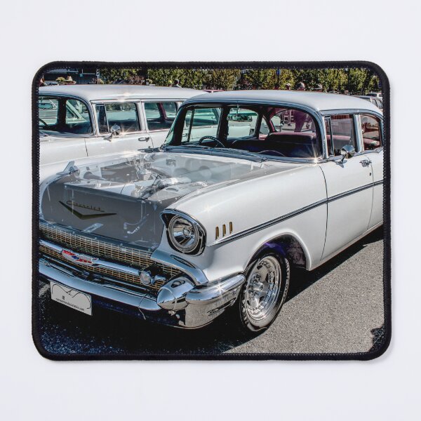 Artikelvorschau, Beschlagener Chevrolet Belair in Weiß entworfen und verkauft von Cars around Adelaide.