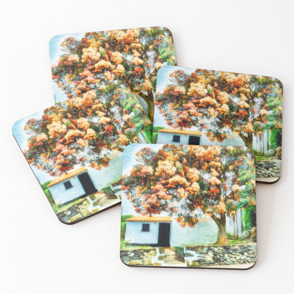 Item preview, Red Blossom Gum Flower Hut designed and sold by Marco Sales.