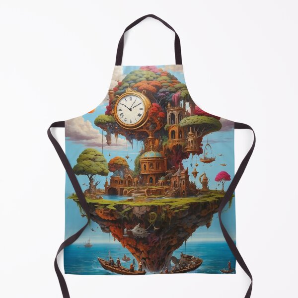 Item preview, Floating island with clock designed and sold by Animepic222.