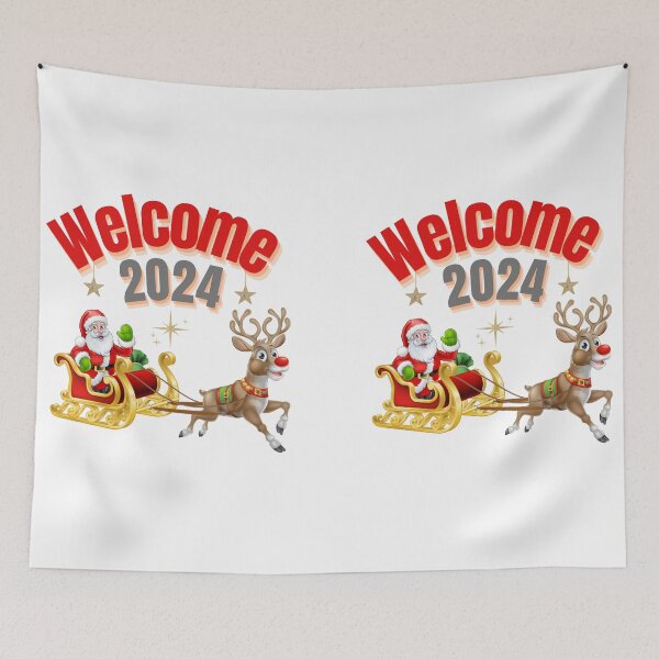 Item preview, welcome 2024 designed and sold by Cuteanimecorner.