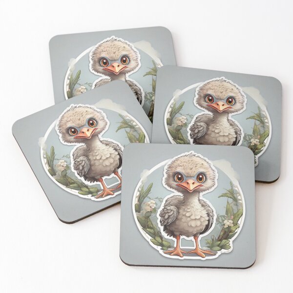 Item preview, A cute little ostrich among roses designed and sold by abdelaziz0.