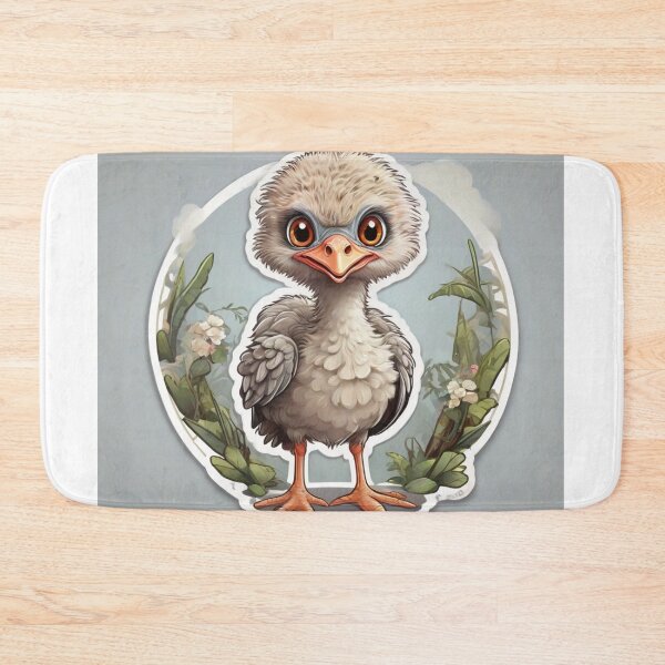 Item preview, A cute little ostrich among roses designed and sold by abdelaziz0.
