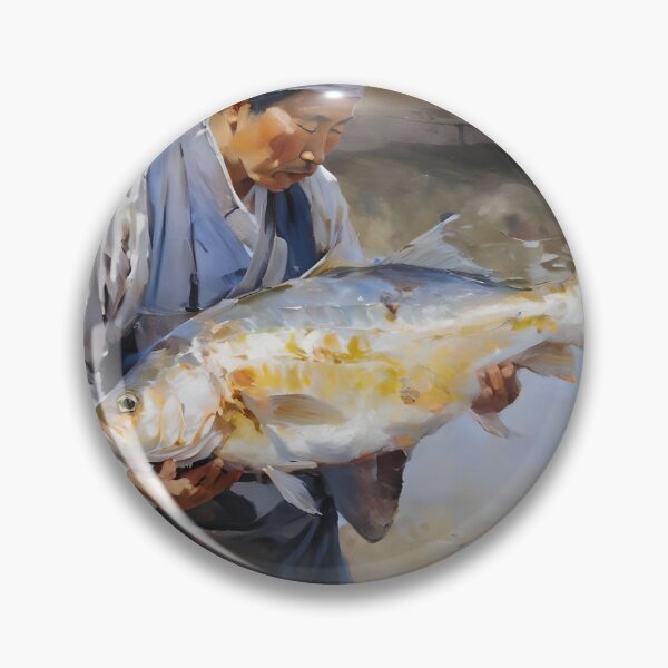 Item preview, OIL PAINTING CATCH OF THE DAY designed and sold by PIGCASSOSAIART.