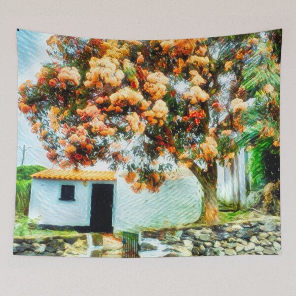 Item preview, Red Blossom Gum Flower Hut designed and sold by Marco Sales.