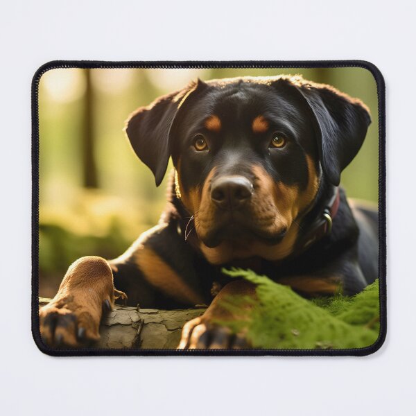 Item preview, Large german rottweiler or rottie dog breed portrait photography in nature designed and sold by NBSStore.