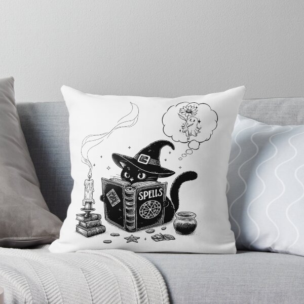 Item preview, Witchcat Reading A Spellbook designed and sold by İlker Berk Ergan.