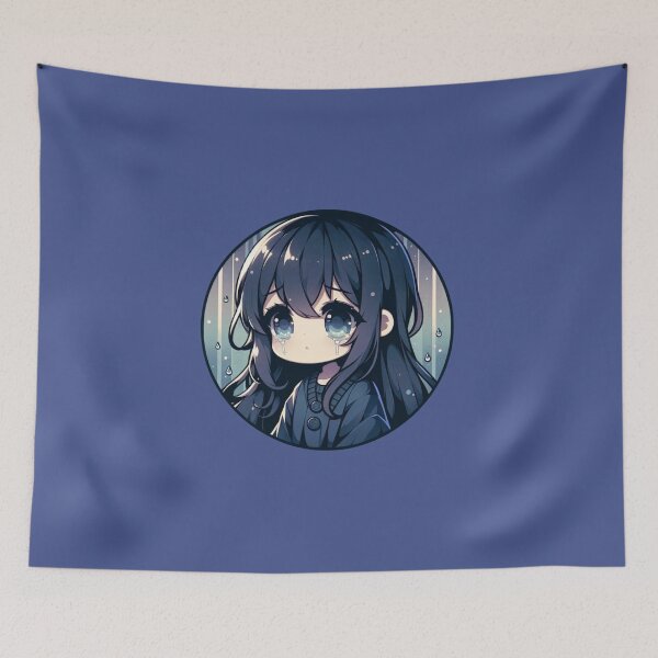 Item preview, Chibi Rainfall - Teardrop Sad Chibi Solace Series designed and sold by ChibiMood.