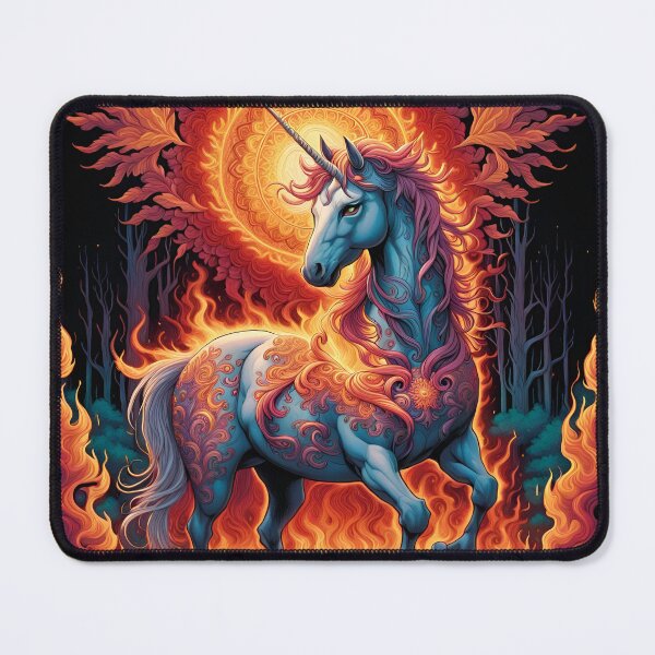 Item preview, Unicorn On Fire Flames designed and sold by tpixx.