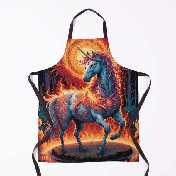 Item preview, Unicorn On Fire Flames designed and sold by tpixx.
