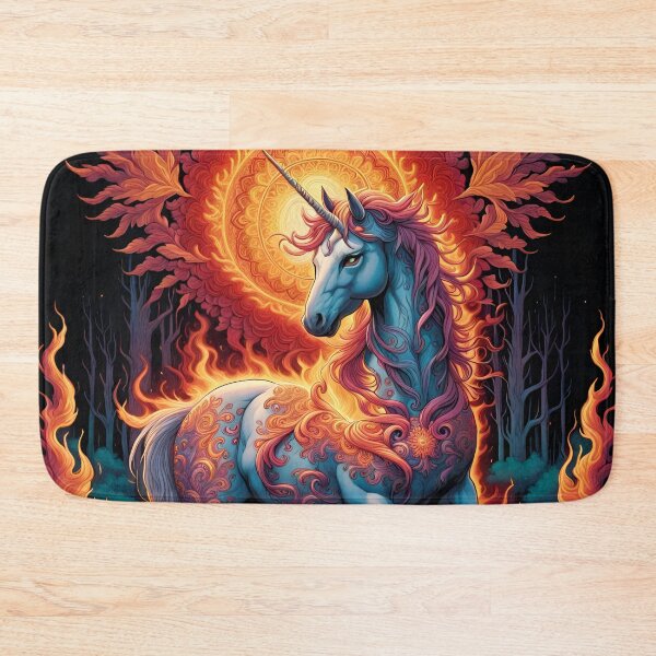Item preview, Unicorn On Fire Flames designed and sold by tpixx.
