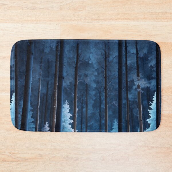 Item preview, Winter blue forest at night designed and sold by Animepic222.