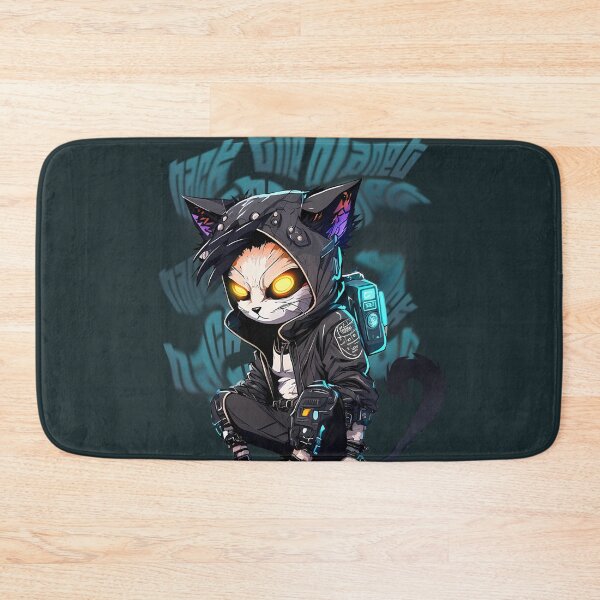 Item preview, Hack the Planet Hacker Cat designed and sold by Shaani.
