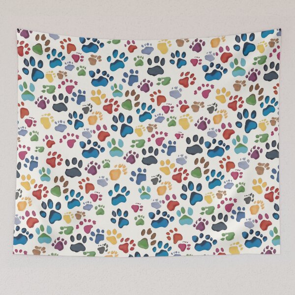 Item preview, Messy Paw Prints - Colorful Designs designed and sold by Frogs All Mighty  & Friends.