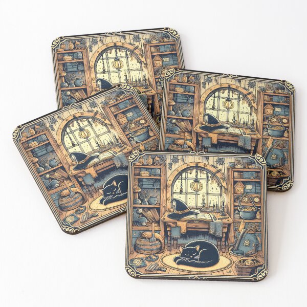 Item preview, A Vintage Witch Room Full of Witch Stuff designed and sold by İlker Berk Ergan.