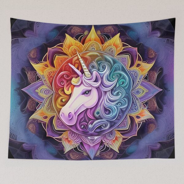 Item preview, Unicorn Flower Mandala designed and sold by tpixx.
