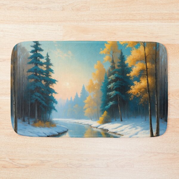 Item preview, Winter river in the morning designed and sold by Animepic222.