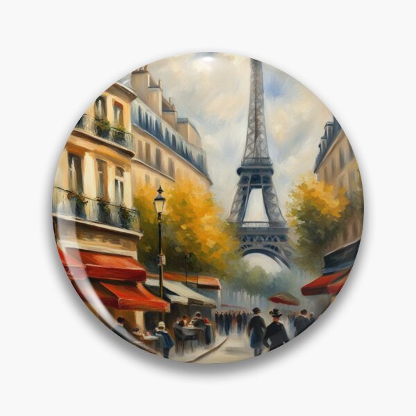 Item preview, Paris cafe scene with Eiffel Tower designed and sold by JackFreestone.