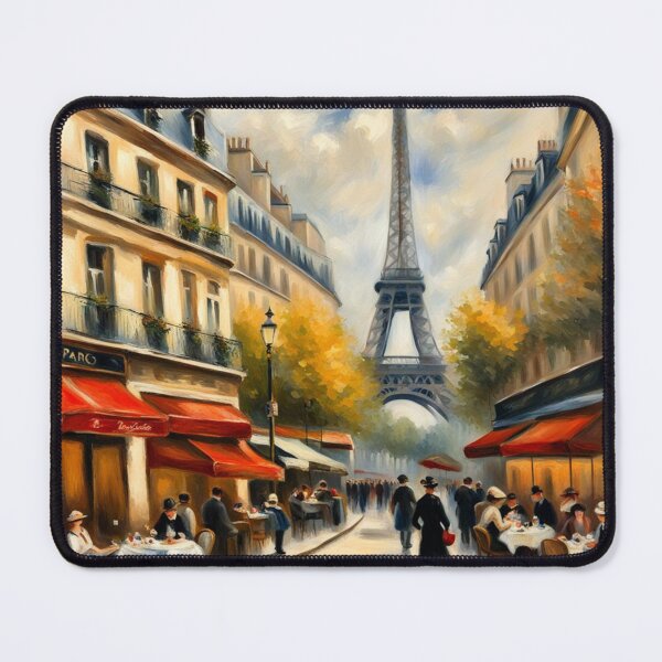Item preview, Paris cafe scene with Eiffel Tower designed and sold by JackFreestone.
