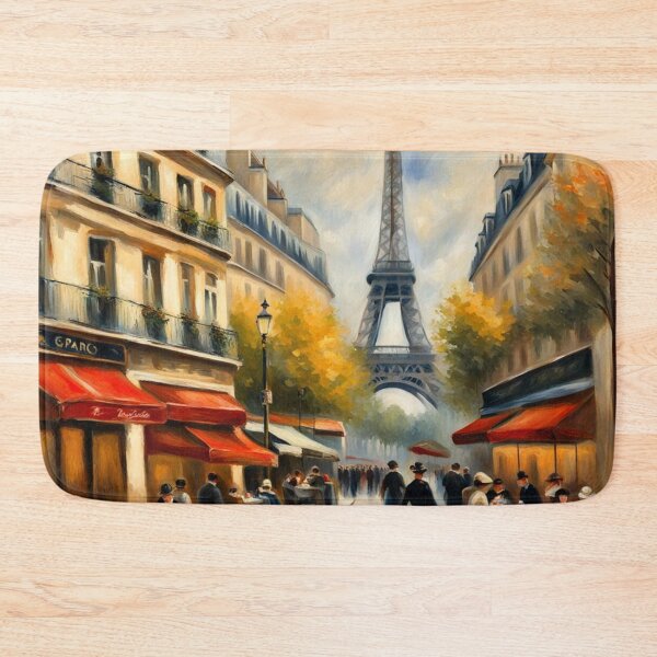Item preview, Paris cafe scene with Eiffel Tower designed and sold by JackFreestone.