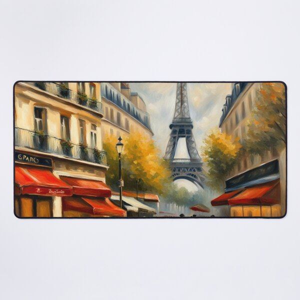 Item preview, Paris cafe scene with Eiffel Tower designed and sold by JackFreestone.