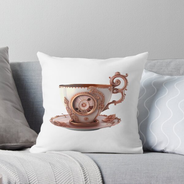 Item preview, SteamPunk Coffee Cup Sticker designed and sold by Mandayartstudio.