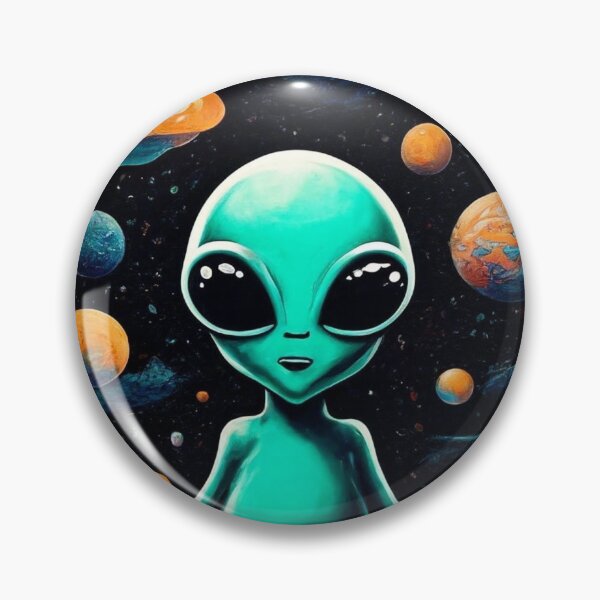 Item preview, Galactic Encounter: Cosmic Alien Amidst Planetary Dreamscape designed and sold by Alleycat0518.