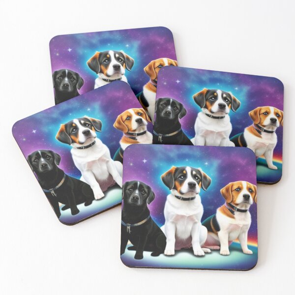 Item preview, Dogs in space designed and sold by Flowerslaps.