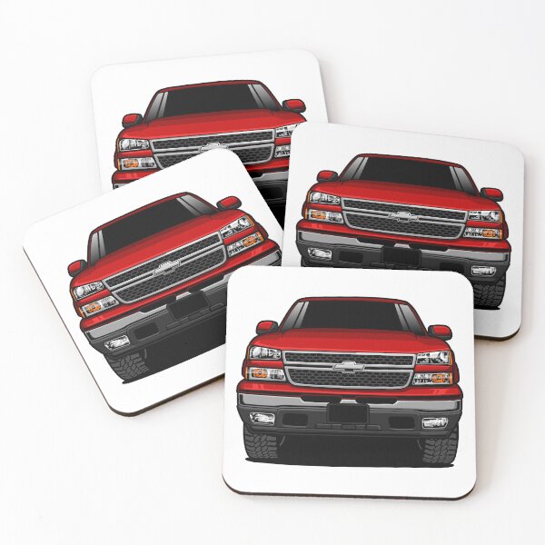 Item preview, Chevrolet Silverado 1500 Front VIew Red Version designed and sold by vektoranda.