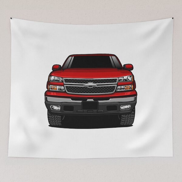 Item preview, Chevrolet Silverado 1500 Front VIew Red Version designed and sold by vektoranda.
