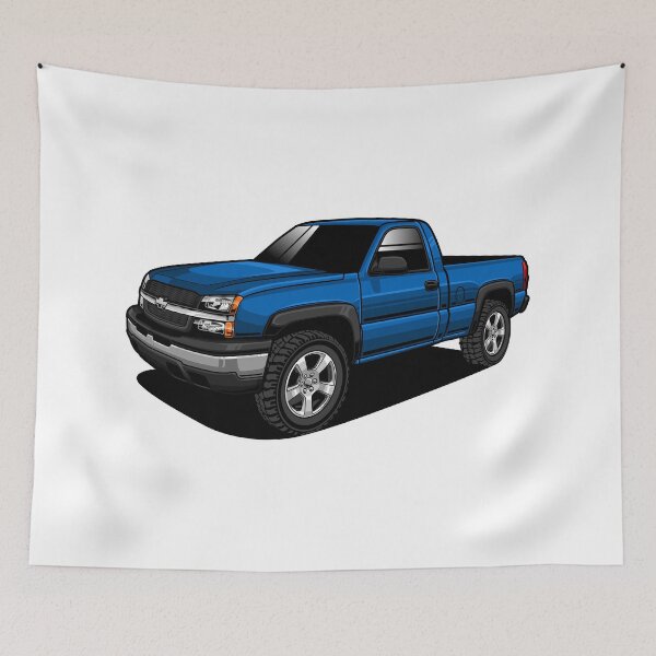 Item preview, Chevrolet Silverado 1500 Blue Version designed and sold by vektoranda.