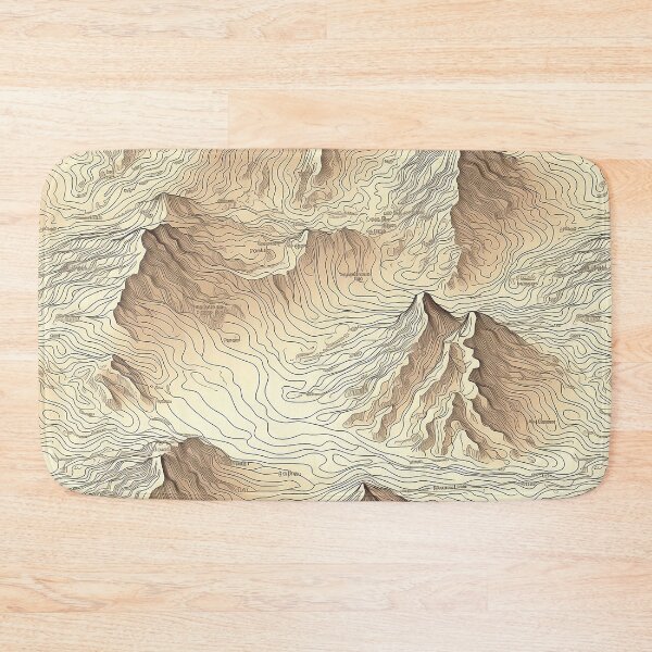 Item preview, Topographic map pattern designed and sold by Reichcorp.