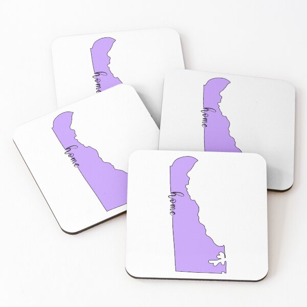 Item preview, Delaware Is My Home | Purple Home State Outline -  designed and sold by PurpleLoveStore.