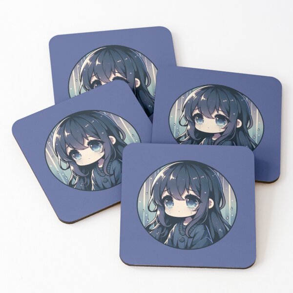 Item preview, Chibi Rainfall - Teardrop Sad Chibi Solace Series designed and sold by ChibiMood.
