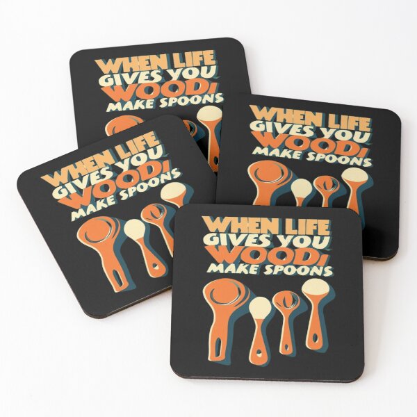 Item preview, When Life Gives You Wood Make Spoons, Whittling And Wood Carving designed and sold by UrbanGraphixs.