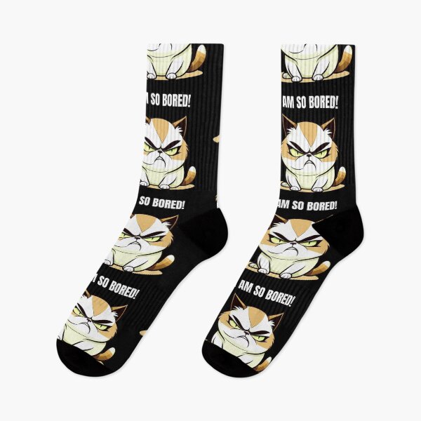 Item preview, Angry Cat Typography - I am so bored designed and sold by JoeStylistic.