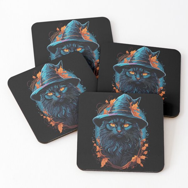 Item preview, Black cat wearing a witch hat designed and sold by Falcon  X.