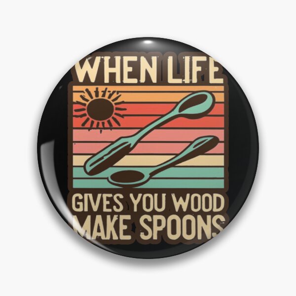 Item preview, When Life Gives You Wood Make Spoons, Whittling And Wood Carving designed and sold by UrbanGraphixs.