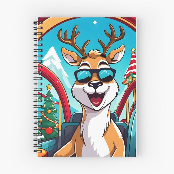 Item preview, Rudolph riding a roller coaster to deliver Christmas presents designed and sold by qoaqja.