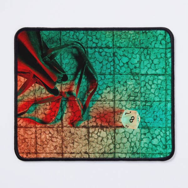 Item preview, A matte white 8-sided gaming dice on a game board designed and sold by Giuseppe Cammino.