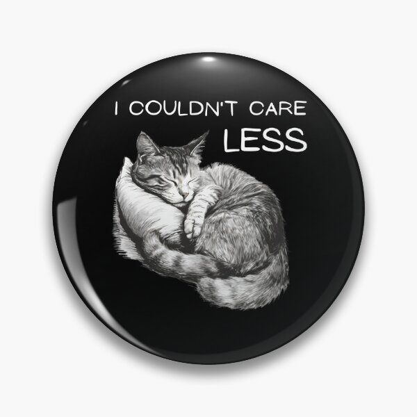 Item preview, "I couldn't care less" sleeping sarcastic cat designed and sold by in-leggings.
