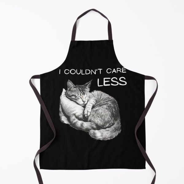 Item preview, "I couldn't care less" sleeping sarcastic cat designed and sold by in-leggings.