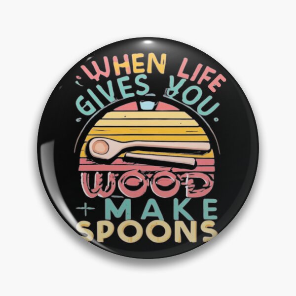 Item preview, When Life Gives You Wood Make Spoons, Whittling And Wood Carving designed and sold by UrbanGraphixs.