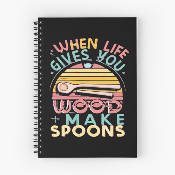 Item preview, When Life Gives You Wood Make Spoons, Whittling And Wood Carving designed and sold by UrbanGraphixs.