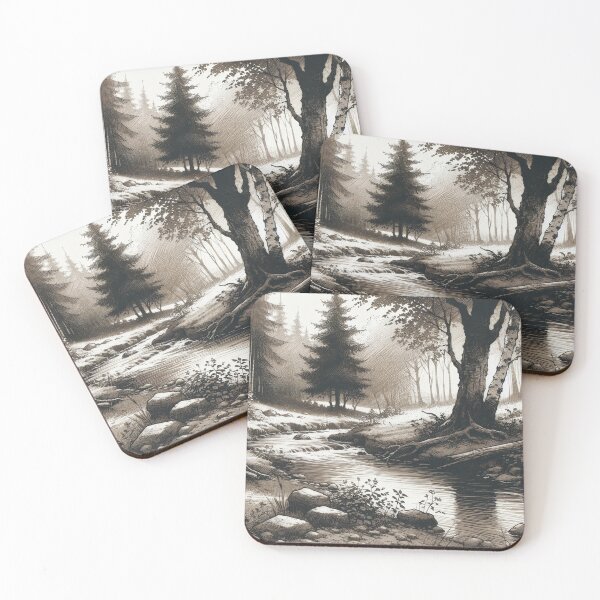 Item preview, Whispering Woods in Misty Dawn designed and sold by PictorialWhimsy.