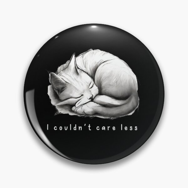 Item preview, "I couldn't care less" sleeping sarcastic cat designed and sold by in-leggings.