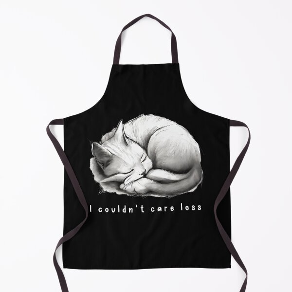 Item preview, "I couldn't care less" sleeping sarcastic cat designed and sold by in-leggings.