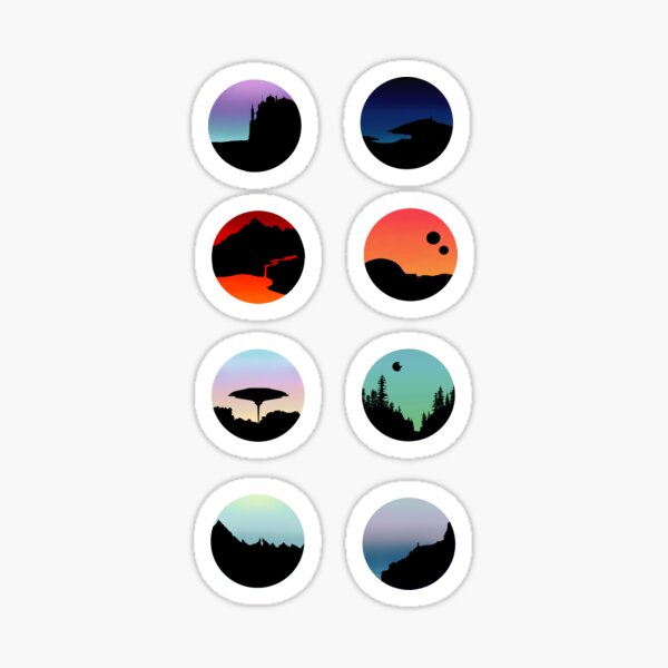 Planets stickers Sticker