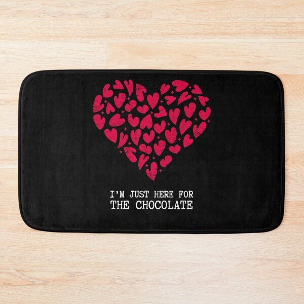 Item preview, Funny Single Person Valentines Day I'm Just Here for the Chocolate designed and sold by BunBuntheDog-.