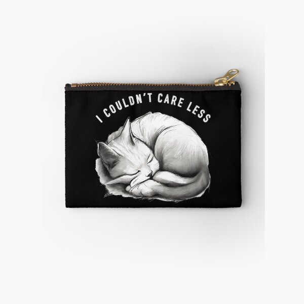 Item preview, "I couldn't care less" sleeping sarcastic cat designed and sold by in-leggings.